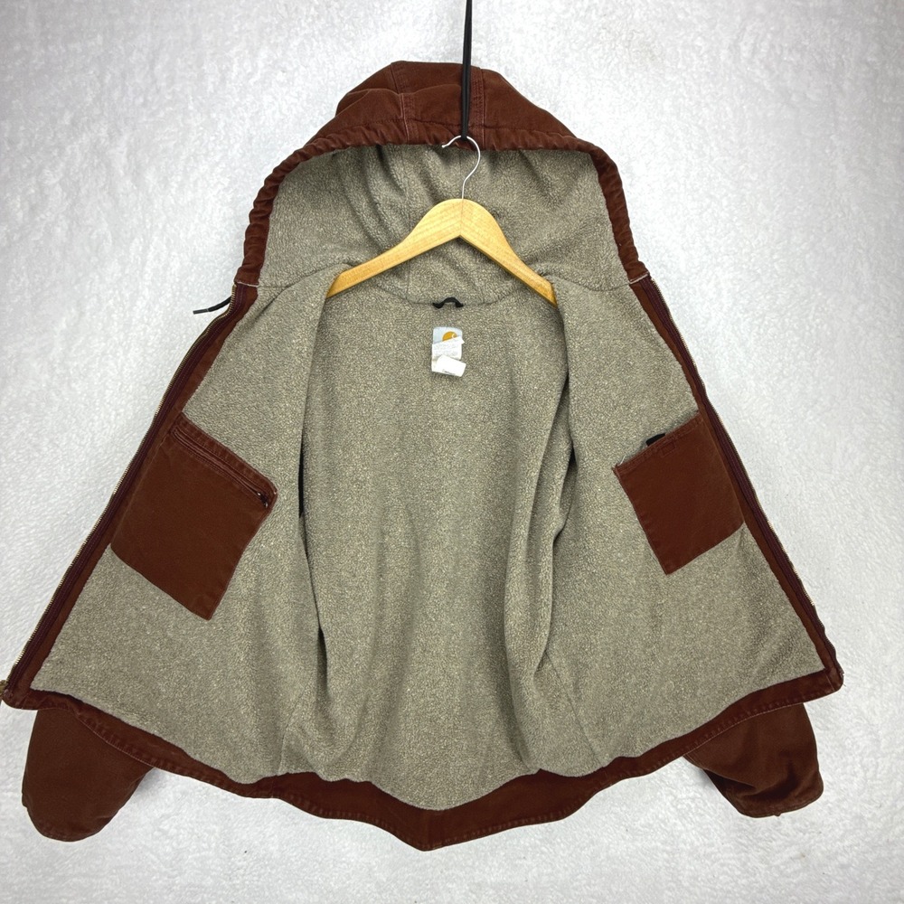 Carhartt Sierra Jacket Sherpa Lined Mens XL J141 CLY Clay - Picture 3 of 14